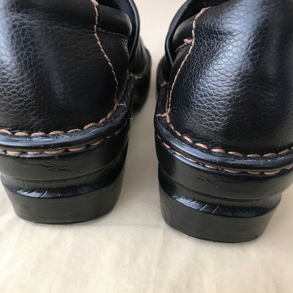 BOC B.O.C clogs mules black leather 6 shoes - Picture 3 of 8